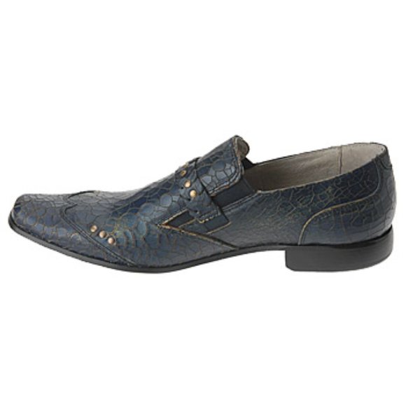 IMPULSE BLUE CRACKED LEATHER SHOES NEW SIZE 12 main image 5